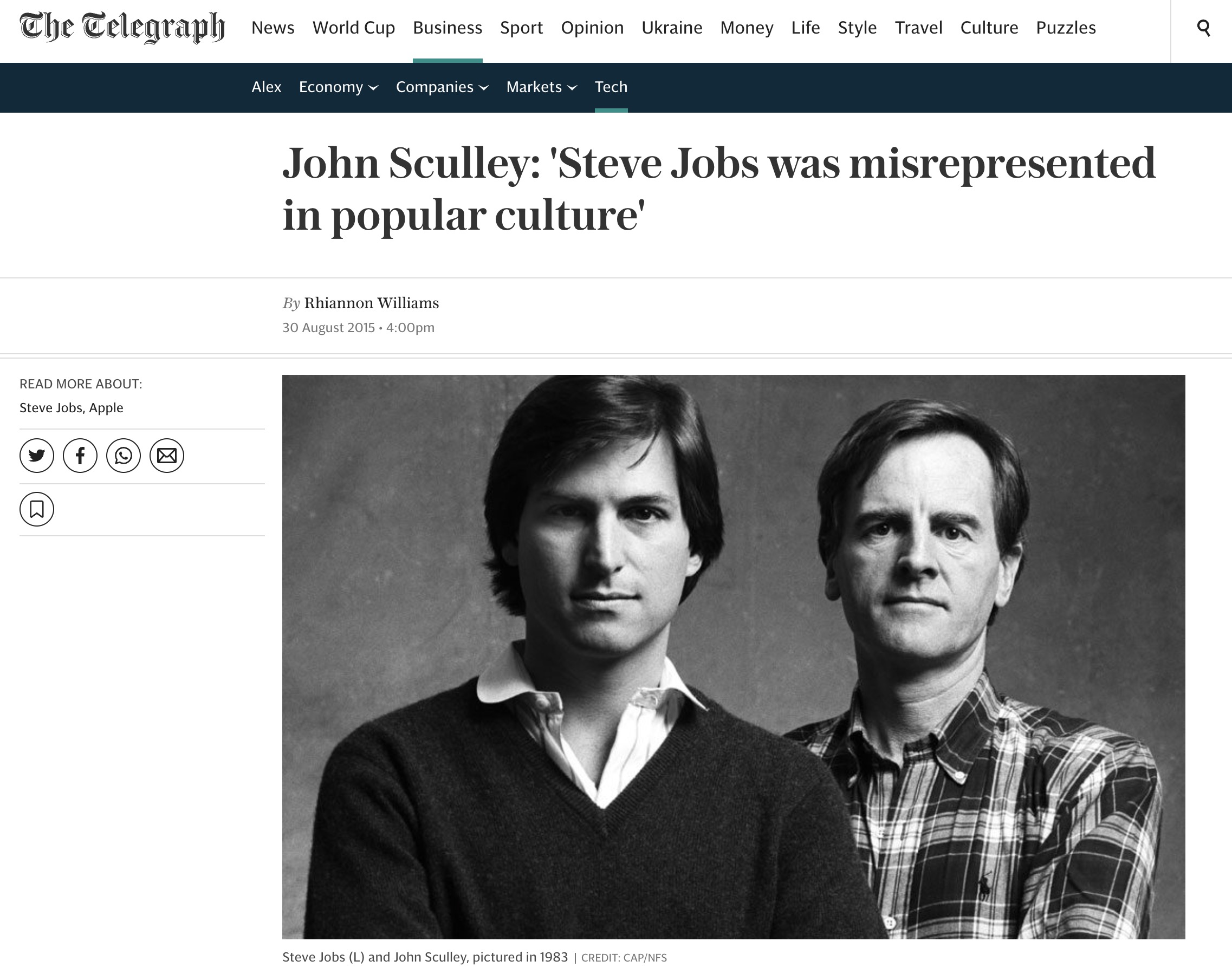 steve jobs and john sculley